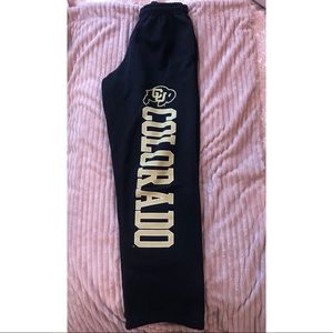 Sweat pants from University of Colorado Boulder